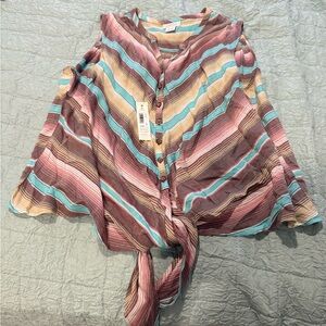 Ariat Multicolor Striped Button-Down Blouse